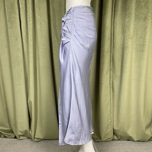 L'Academie Women's Prisca Midi Slip Skirt Lavender Purple Size Small NWT New - Picture 2 of 6